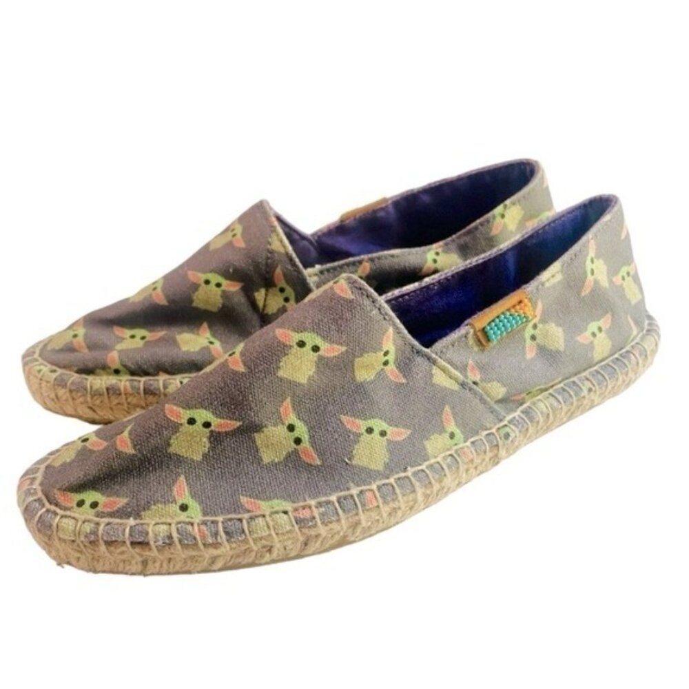 Star Wars Ubuntu Baby Yoda Grogu Slip On Loafers Size 9